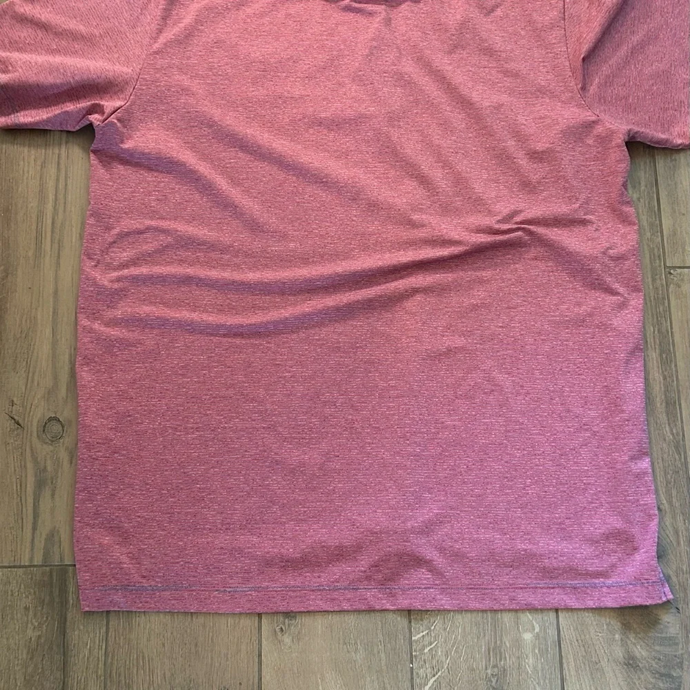 Classic Pink Polo Shirt with Textured Knit - Picture 6 of 7